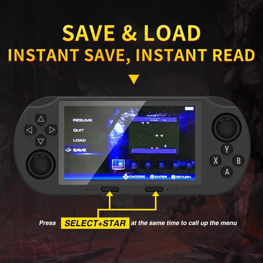 Portable Handheld Game Console 4.5'' IPS Screen